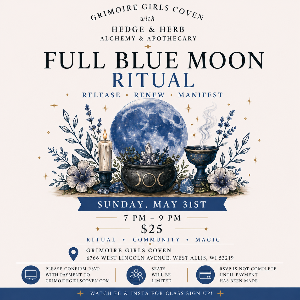 Full Blue Moon Ritual