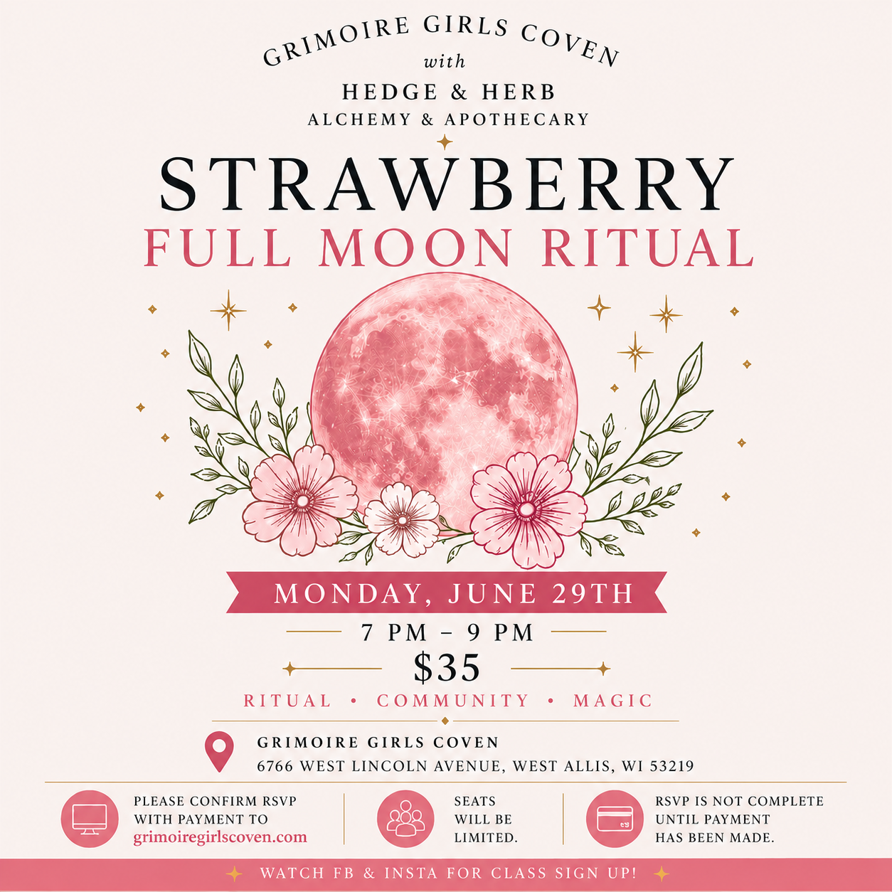 Strawberry Full Moon Ritual