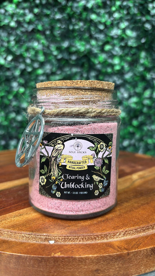 Clearing & Unblocking Ritual Spell Powder Jar