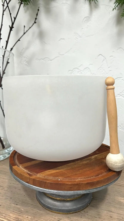 10-Inch Quartz Singing Bowl with Mallet
