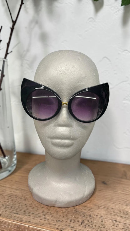 Midnight Enchantress Cat-Eye Sunglasses