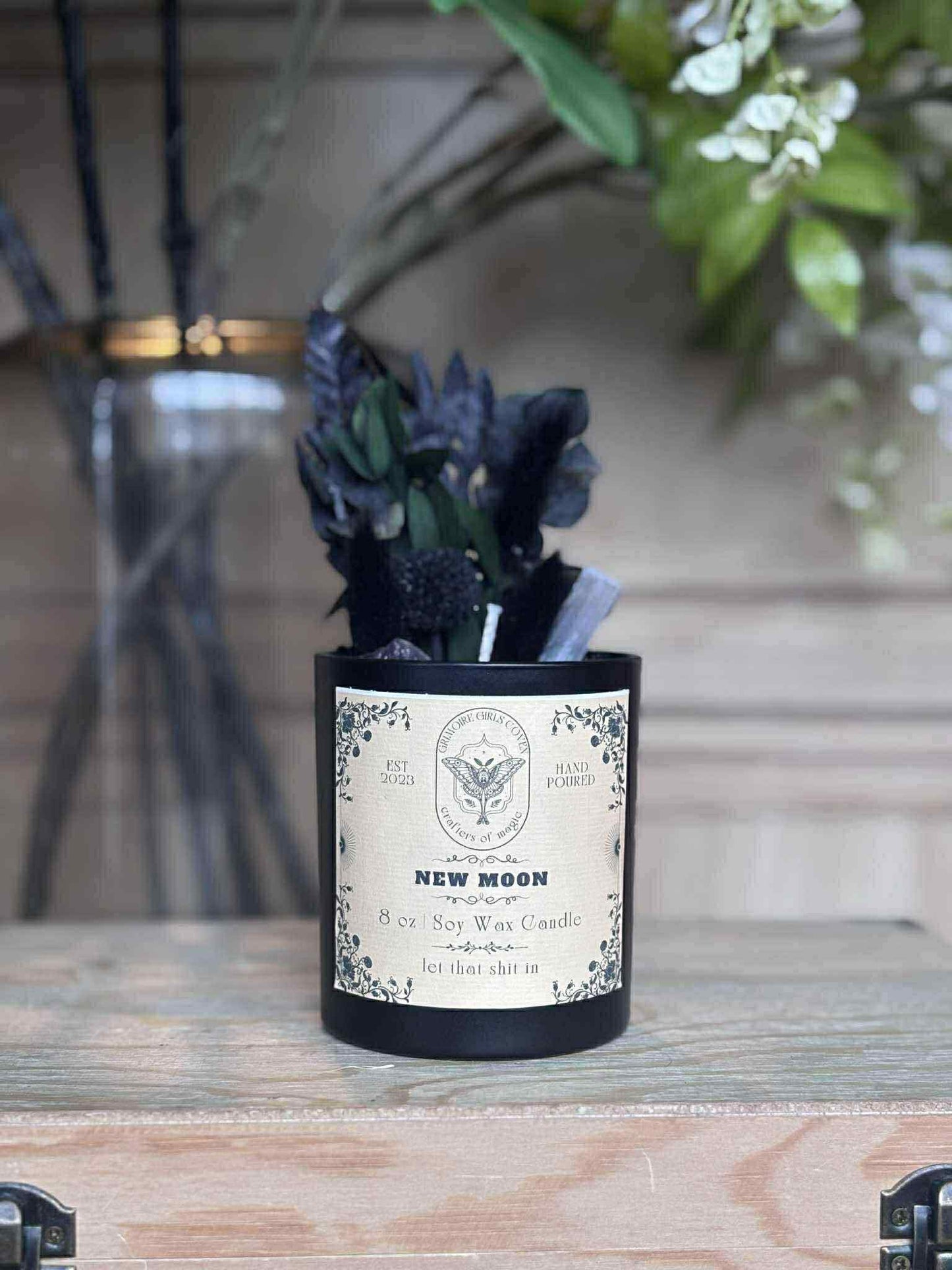 New Moon Spell Candle