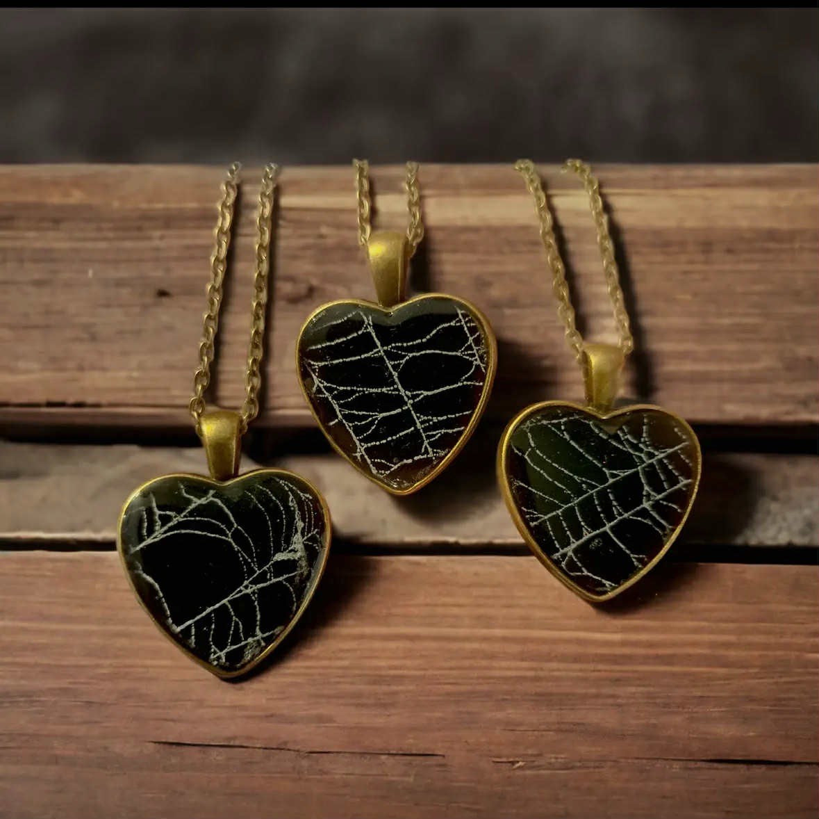 Heart Spiderweb Necklace