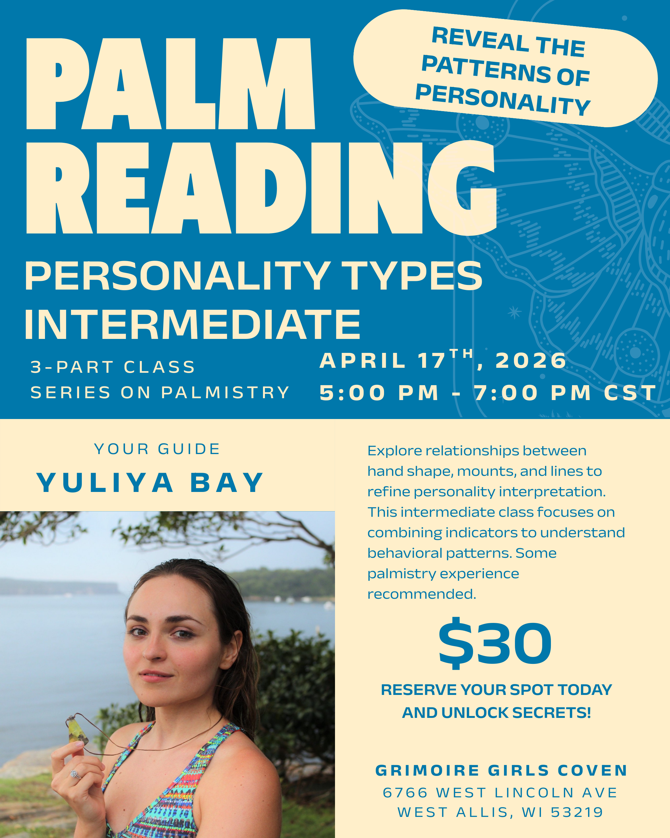 Palm Reading: Personality Types with Yuliya Bay - Intermediate