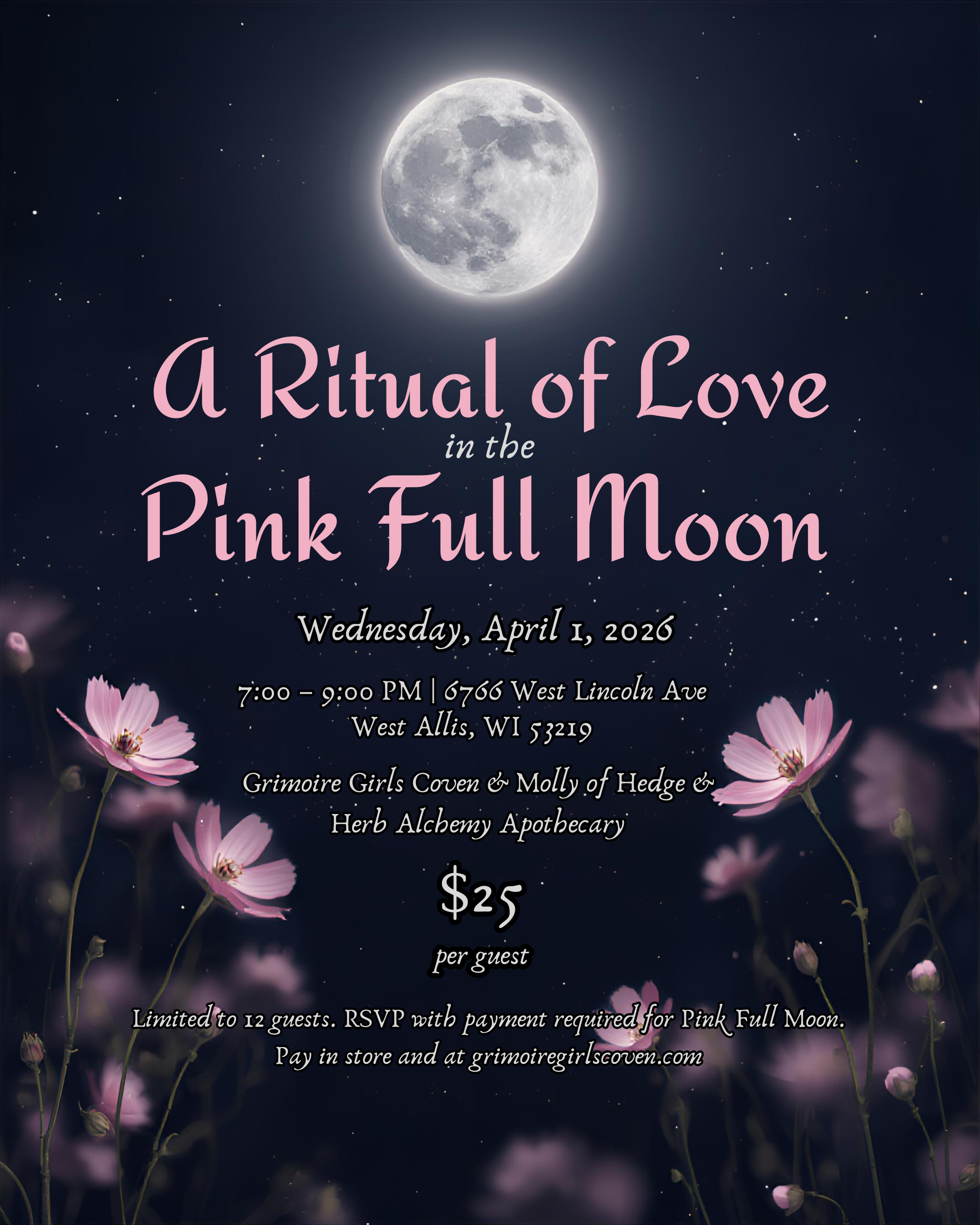 A Ritual of Love in the Pink Full Moon with Molly