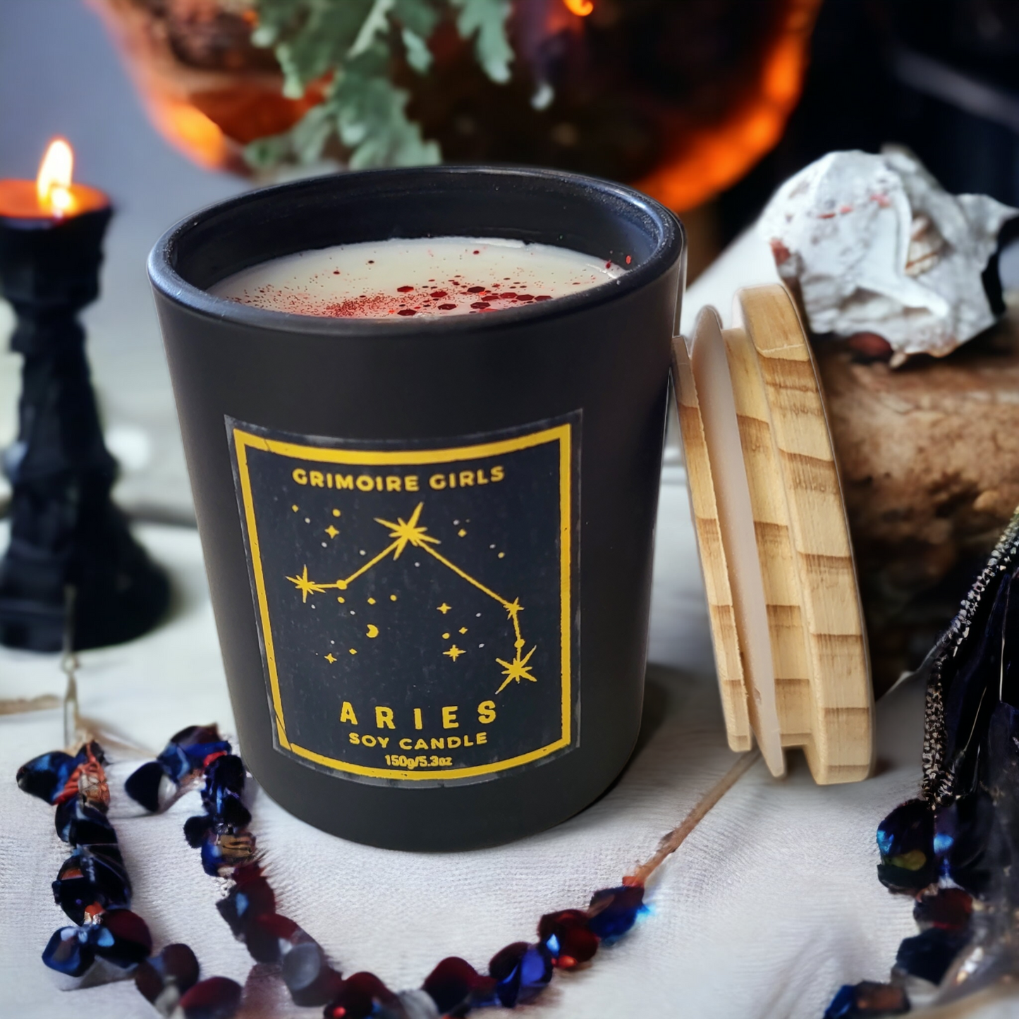 Aries Zodiac Candle