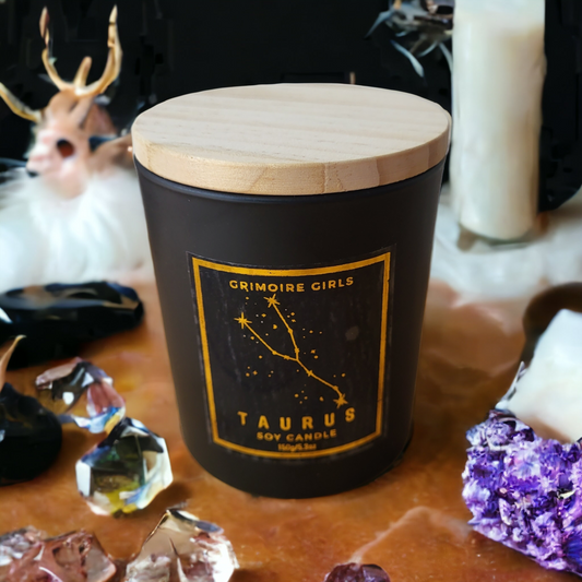 Taurus Zodiac Candle