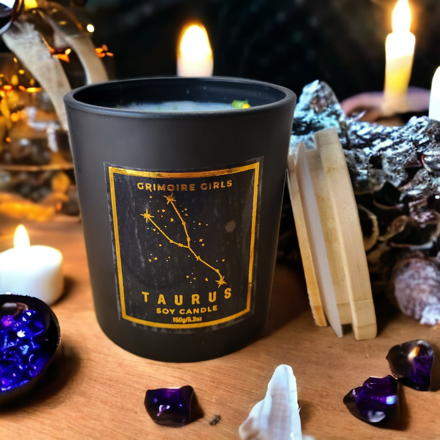 Taurus Zodiac Candle