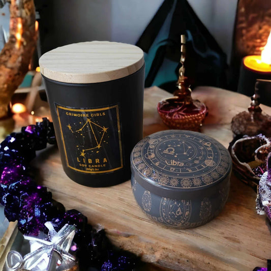 Libra Zodiac Candle