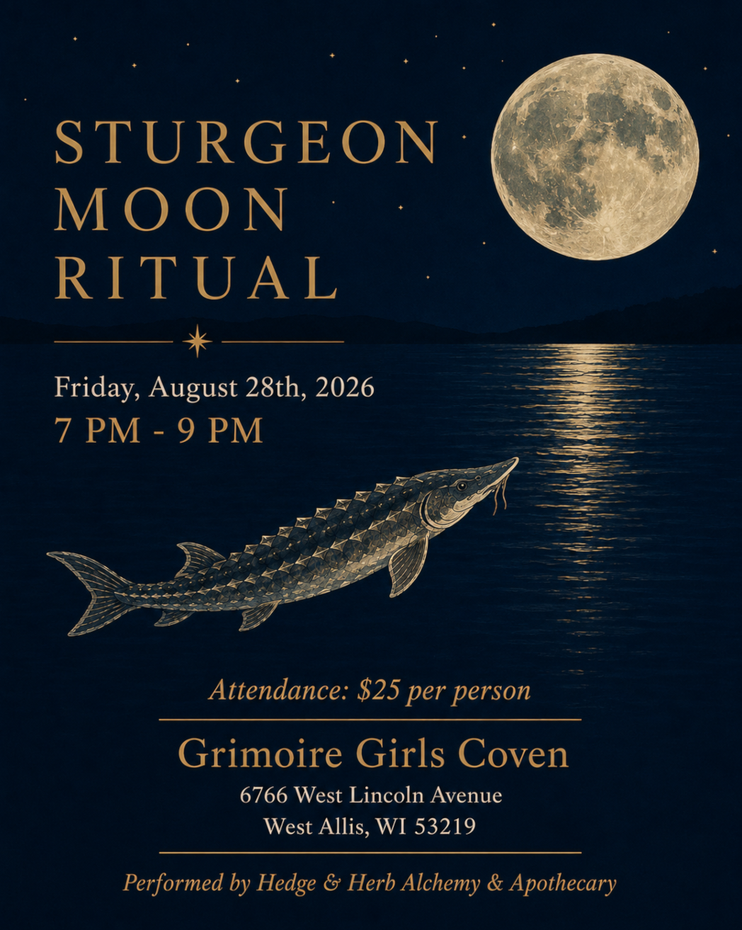 Sturgeon Moon Ritual with Hedge & Herb Apothecary